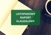 Listopadowy raport klauzulowy - 37 nowych klauzul w listopadzie!
